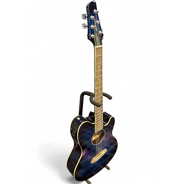 Used Ibanez TCY10E Talman Blue Burst Acoustic Electric Guitar