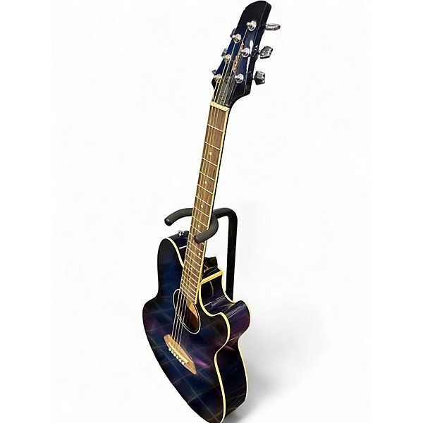 Used Ibanez TCY10E Talman Blue Burst Acoustic Electric Guitar