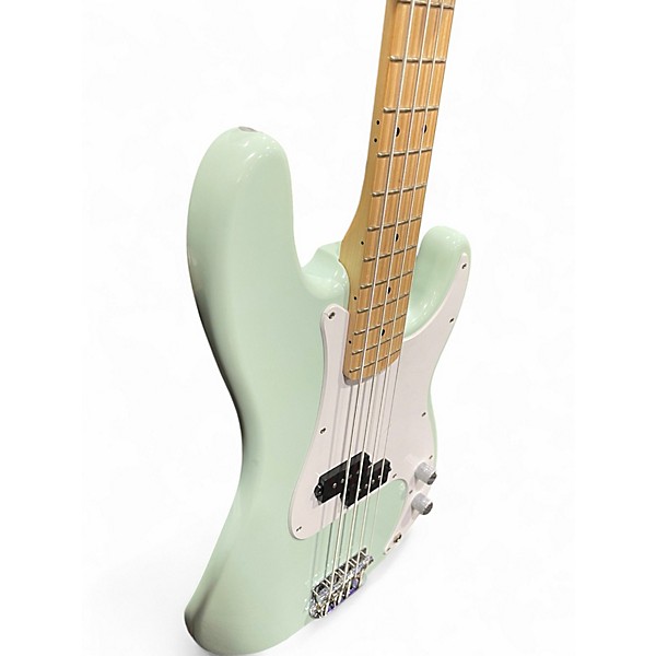 Used Squier Precision Bass Surf Green Electric Bass Guitar