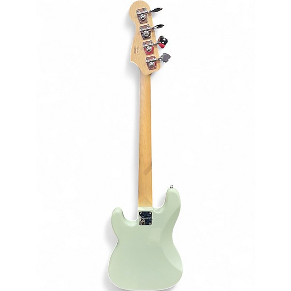 Used Squier Precision Bass Surf Green Electric Bass Guitar