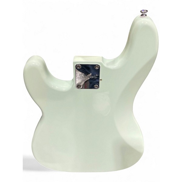 Used Squier Precision Bass Surf Green Electric Bass Guitar