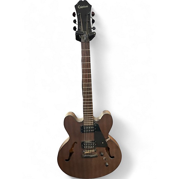 Used Epiphone Dot Studio Worn Brown Hollow Body Electric Guitar
