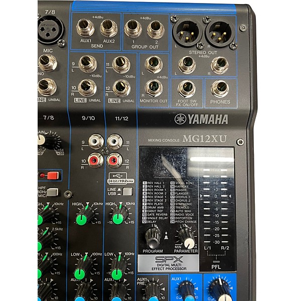 Used Yamaha MG12XU Unpowered Mixer