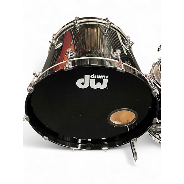 Used DW 6 Piece Design Series PIANO BLACK Drum Kit
