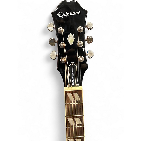 Used Epiphone Hummingbird Pro 2 Color Sunburst Acoustic Electric Guitar