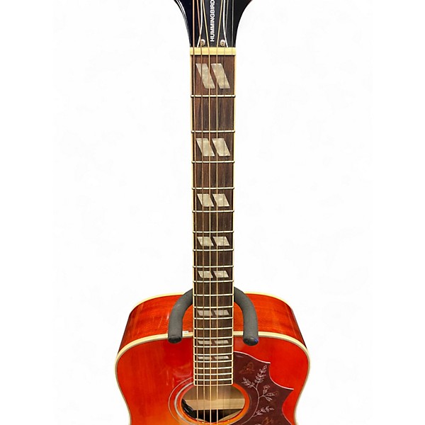 Used Epiphone Hummingbird Pro 2 Color Sunburst Acoustic Electric Guitar