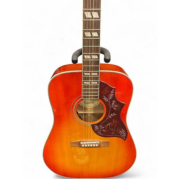 Used Epiphone Hummingbird Pro 2 Color Sunburst Acoustic Electric Guitar