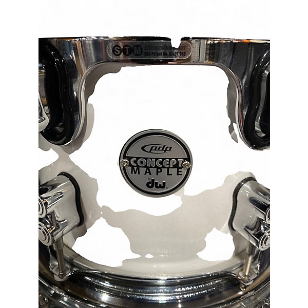 Used PDP by DW 8 Piece Concept Series PEARL WHITE Drum Kit