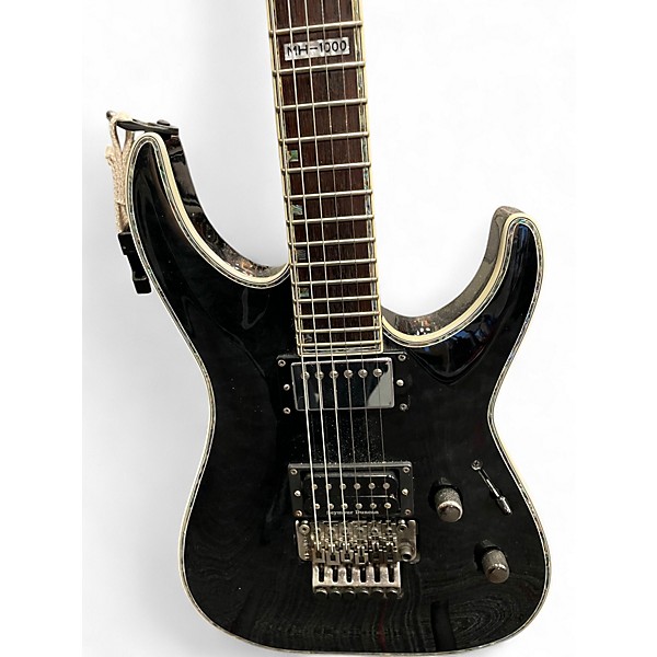 Used ESP LTD MH1000 Deluxe Satin Black Solid Body Electric Guitar