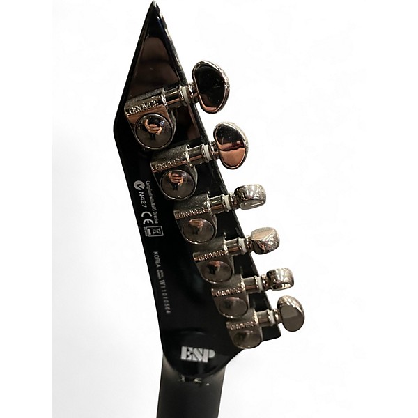 Used ESP LTD MH1000 Deluxe Satin Black Solid Body Electric Guitar