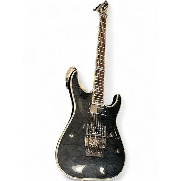 Used ESP LTD MH1000 Deluxe Satin Black Solid Body Electric Guitar