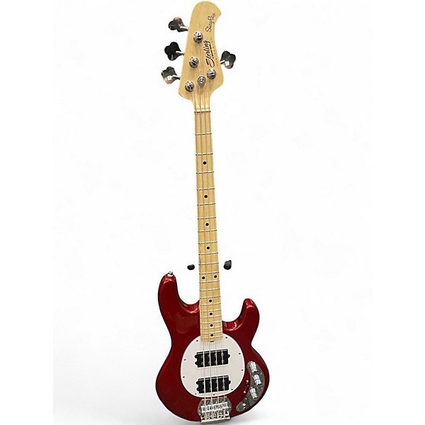 Used Sterling by Music Man Ray4 Candy Apple Red Electric Bass Guitar