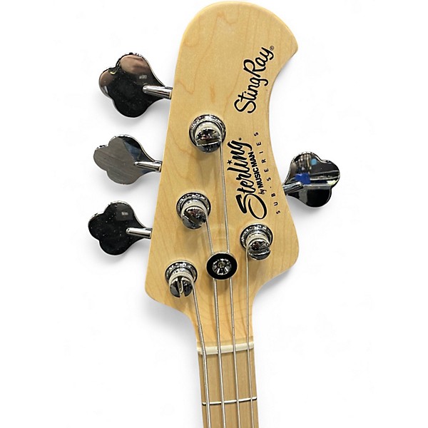 Used Sterling by Music Man Ray4 Candy Apple Red Electric Bass Guitar