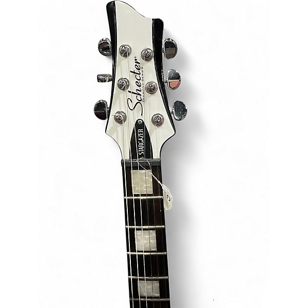Used Schecter Guitar Research Stargazer WHITE Solid Body Electric Guitar