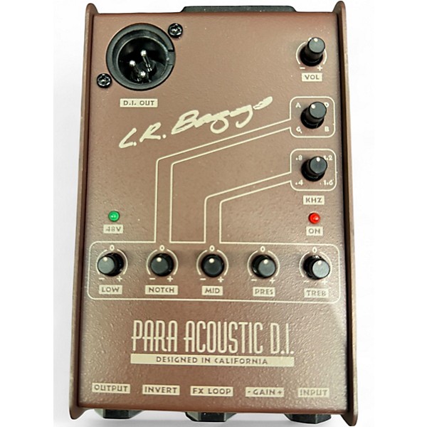 Used LR Baggs Para Acoustic DI Direct Box Pre With EQ Direct Box