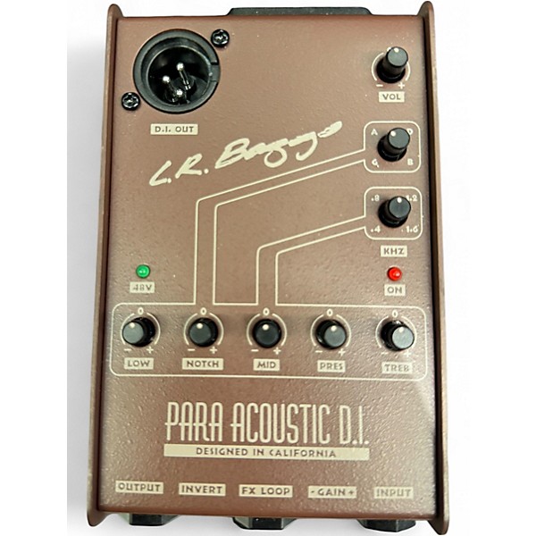 Used LR Baggs Para Acoustic DI Direct Box Pre With EQ Direct Box