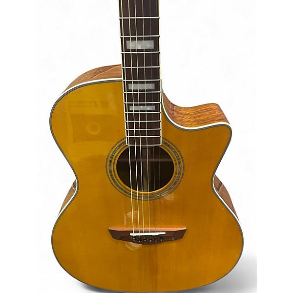 Used D'Angelico Premier Gramercy Natural Acoustic Electric Guitar