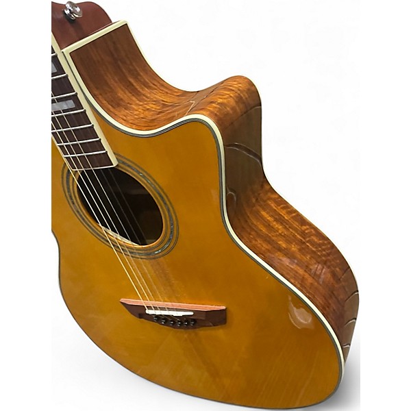 Used D'Angelico Premier Gramercy Natural Acoustic Electric Guitar