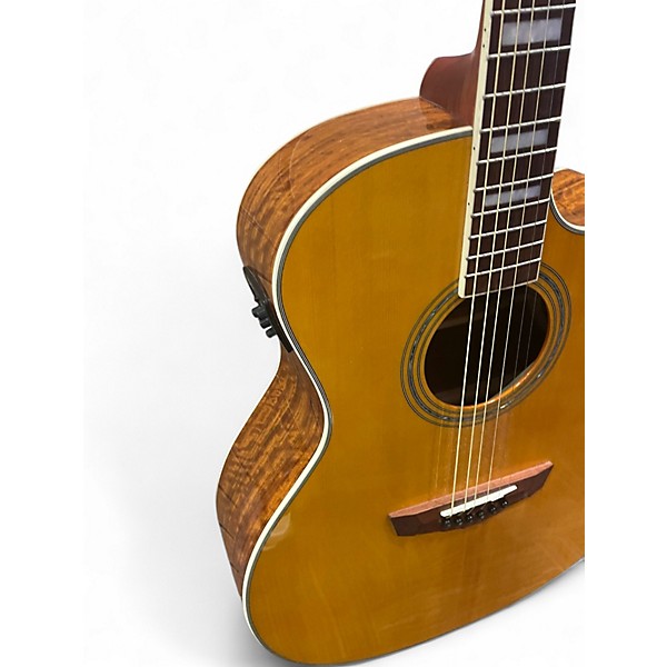 Used D'Angelico Premier Gramercy Natural Acoustic Electric Guitar