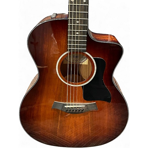 Used Taylor 224CEKDLX 2 Color Sunburst Acoustic Electric Guitar