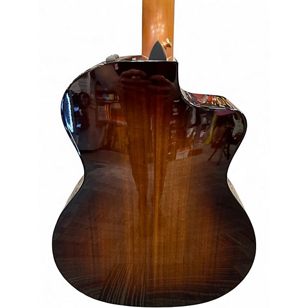 Used Taylor 224CEKDLX Left Handed Sunburst Acoustic Electric Guitar