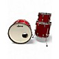 Used Ludwig 3 Piece CLASSIC MAPLE PRO BEAT RED SPARKLE Drum Kit thumbnail