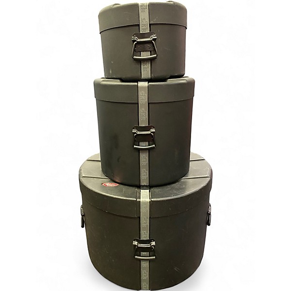 Used SKB SET OF THREE DRUM CASES Drum Case