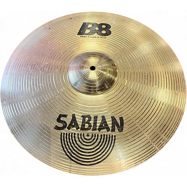 Used SABIAN 18in B8 Thin Crash Cymbal