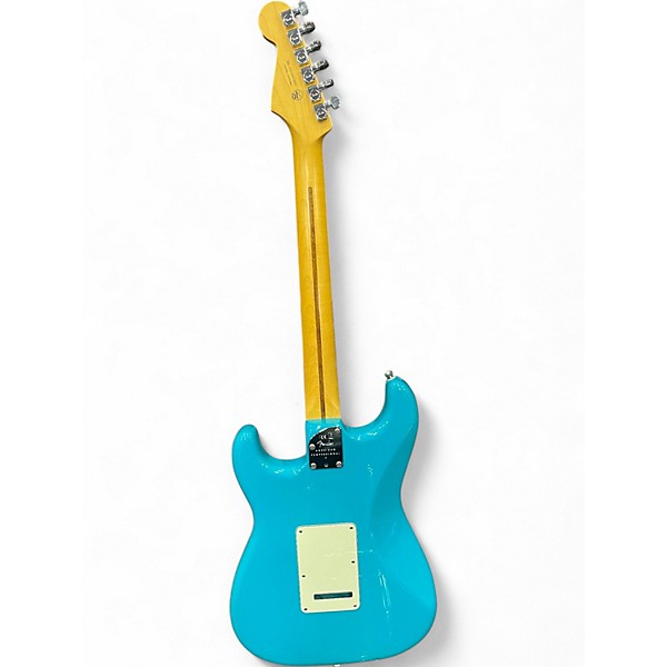 Used Fender American Professional II Stratocaster Miami Blue Solid Body Electric Guitar