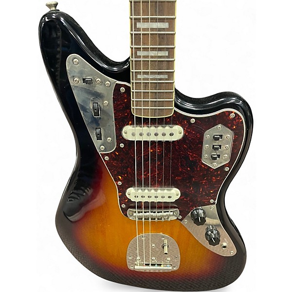 Used Squier Classic Vibe 70s Jaguar 3 Color Sunburst Solid Body Electric Guitar