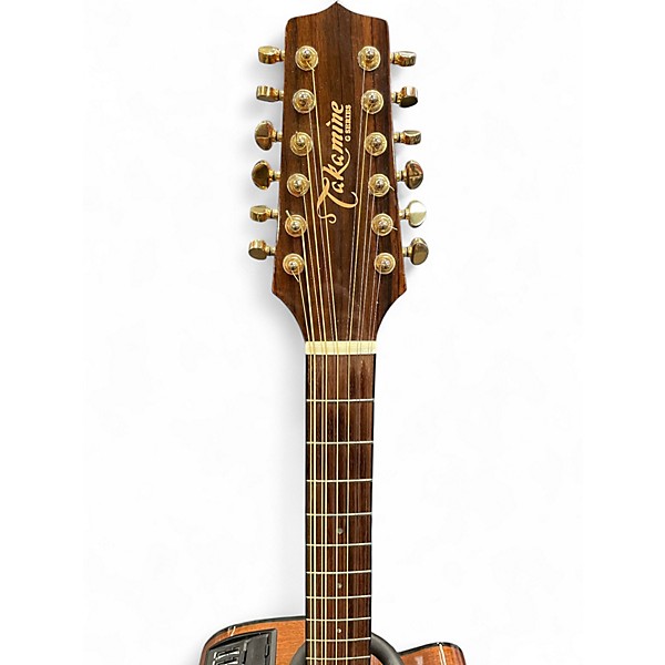 Used Takamine EG345C Natural 12 String Acoustic Guitar