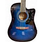 Used Ibanez V70CE Blue Burst Acoustic Electric Guitar