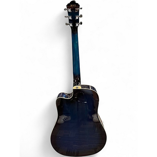 Used Ibanez V70CE Blue Burst Acoustic Electric Guitar
