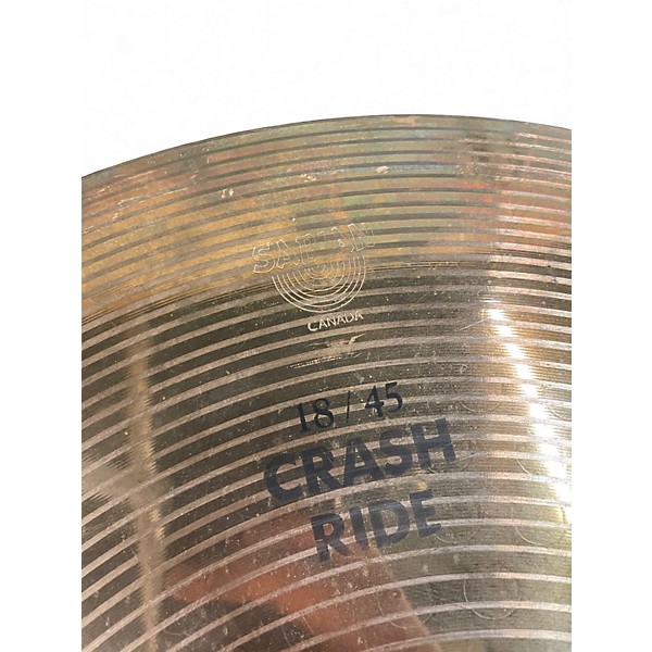 Used SABIAN 18in B8 PLUS CRASH RIDE Cymbal