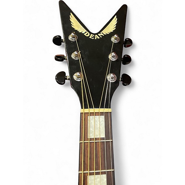 Used Dean VWING BLACK Acoustic Electric Guitar