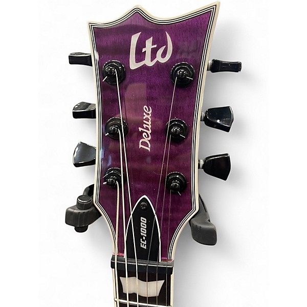 Used ESP EC1000 Deluxe Purple Solid Body Electric Guitar