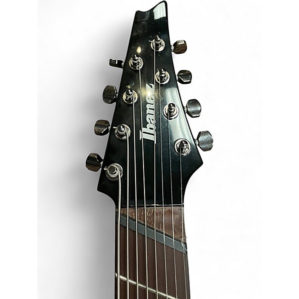 Used Ibanez RGMS 8 Black Solid Body Electric Guitar