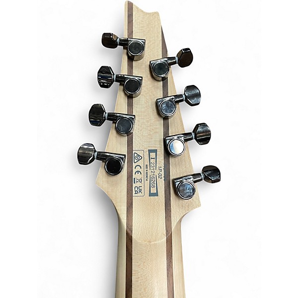 Used Ibanez RGMS 8 Black Solid Body Electric Guitar