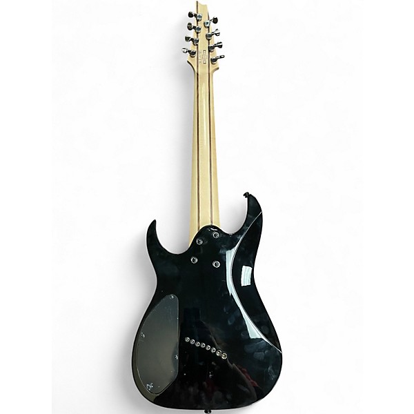Used Ibanez RGMS 8 Black Solid Body Electric Guitar