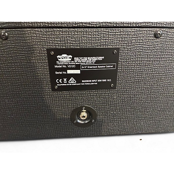 Used VOX V212C Guitar Cabinet