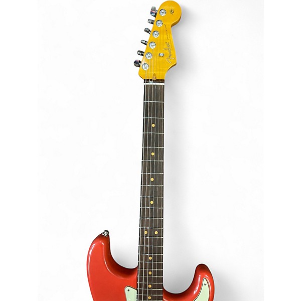 Used Fender American Ultra Luxe Stratocaster Fiesta Red Solid Body Electric Guitar