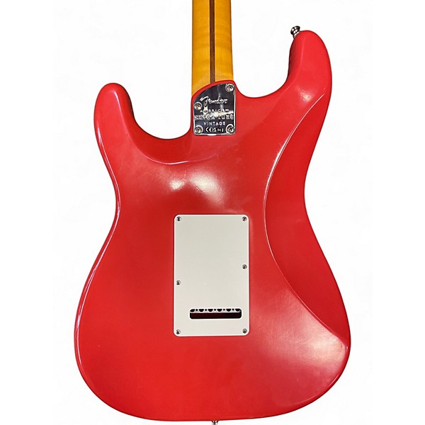 Used Fender American Ultra Luxe Stratocaster Fiesta Red Solid Body Electric Guitar