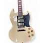 Used Harley Benton DC-600 VI Vintage Ivory Solid Body Electric Guitar