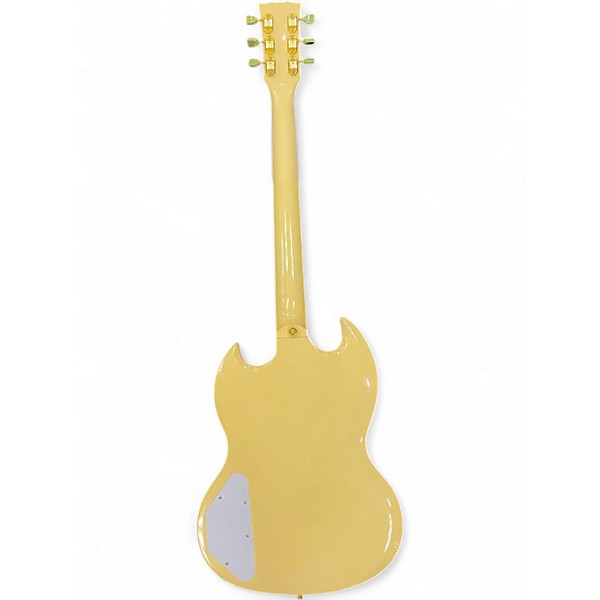 Used Harley Benton DC-600 VI Vintage Ivory Solid Body Electric Guitar