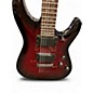 Used Schecter Guitar Research Demon 6 BLOOD BURST Solid Body Electric Guitar