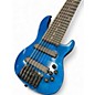 Used Miscellaneous Double Cut 7 String Blue Electric Bass Guitar