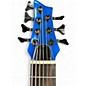 Used Miscellaneous Double Cut 7 String Blue Electric Bass Guitar