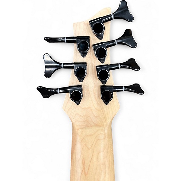 Used Miscellaneous Double Cut 7 String Blue Electric Bass Guitar