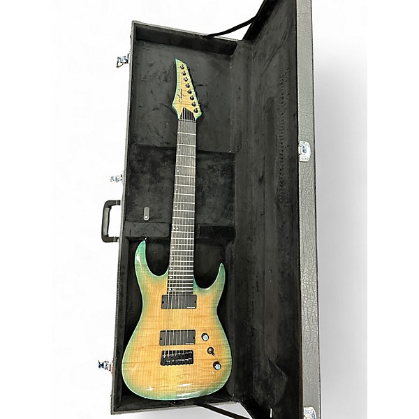 Used Agile Septor Elite 827 8 String Aquaburst Solid Body Electric Guitar