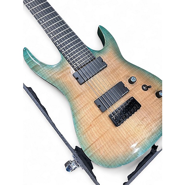 Used Agile Septor Elite 827 8 String Aquaburst Solid Body Electric Guitar